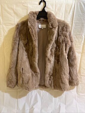 Heartloom Taupe Plush Faux-Fur Teddy Jacket